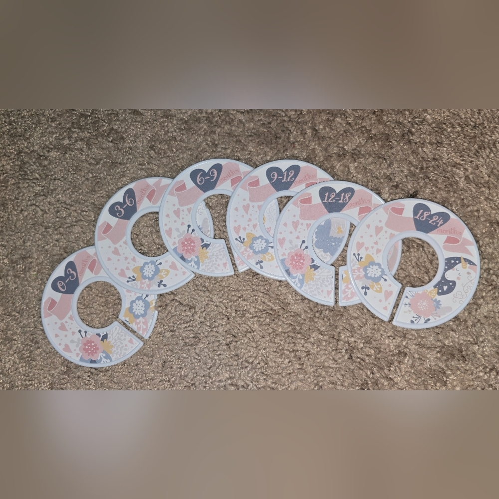 Floral Baby Closet Dividers